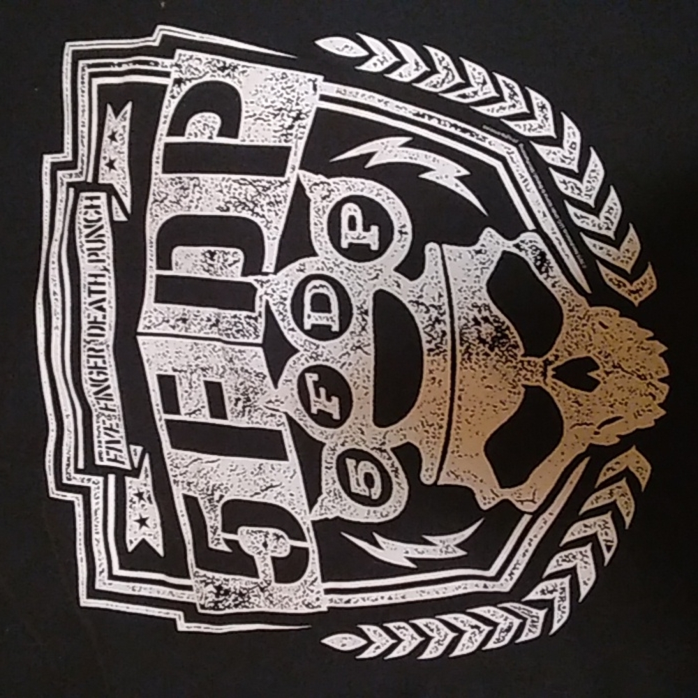 5FDP black zip up hoodie